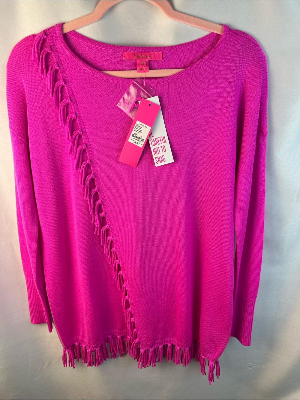 Lilly Pulitzer NWT, XS Emberly sweater, Mandevilla pink